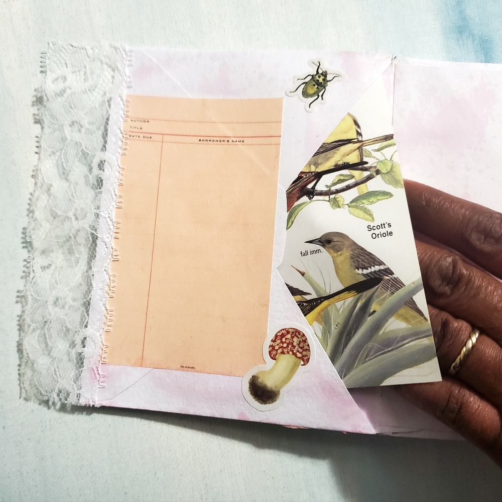 😀 HAND CRAFTED Envelope junk journal with note paper and ephemera - Picture 4 of 17